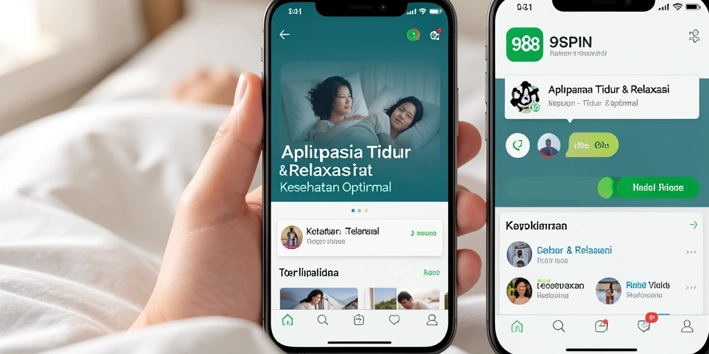 Antarmuka 98SPIN yang intuitif dengan fitur Tidur & Relaksasi yang menarik.