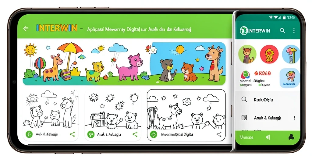 Antarmuka INTERWIN yang ramah pengguna untuk Mewarnai Digital.